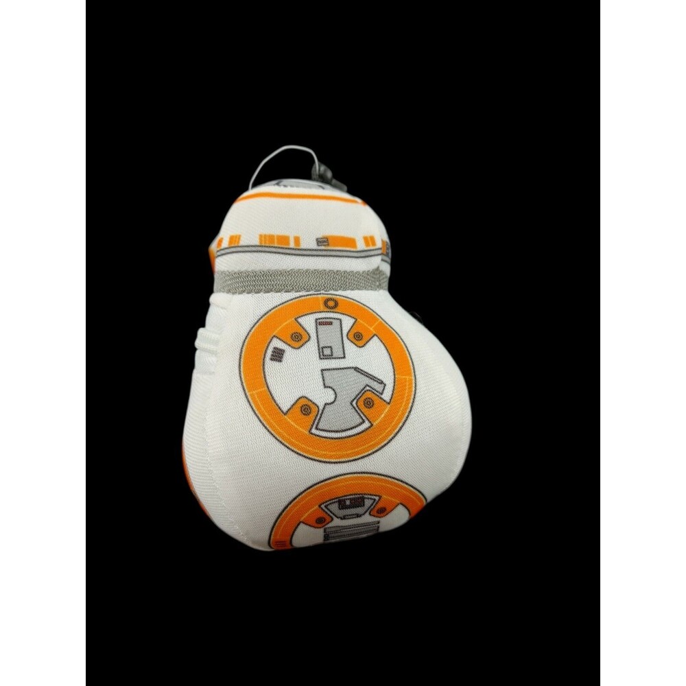 Star Wars BB-8 Plush Coin Purse Zipper Pouch Keychain Clip On Droid Bag NWT